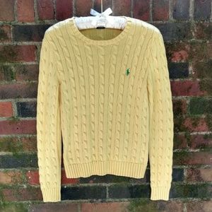 Polo Ralph Lauren Cable Knit Sweater Yellow